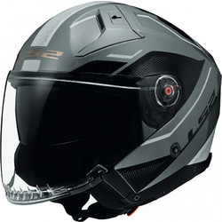 LS2 OF603 Infinity II Veyron Grey / White Κράνος Μηχανής Jet 1400gr