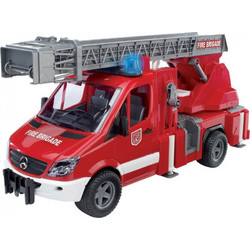 Bruder Πυροσβεστικό Mercedes Benz Με Γερανό 3675