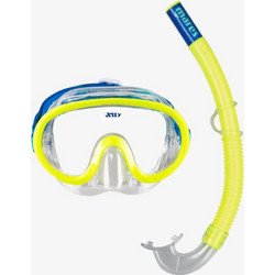 Mares Combo Jelly Μάσκα Θαλάσσης με Αναπνευστήρα Lime Μπλε Διάφανη