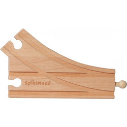 SpielMaus Ξύλινη Ράγα Τρένου Αλλαγής 2 Σχέδια 42511897