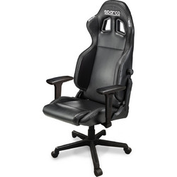 Sparco R100 Καρέκλα Gaming Δερματίνης με Ρυθμιζόμενα Μπράτσα Μαύρη