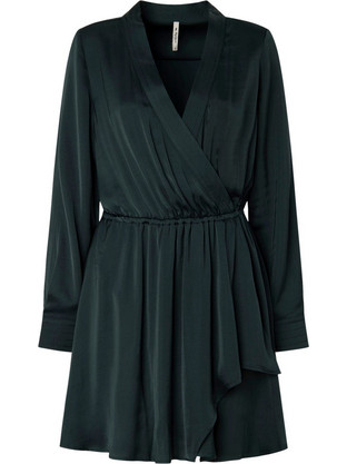 Pepe Jeans Karim Midi Φόρεμα Σατέν Μαύρο PL953417-692