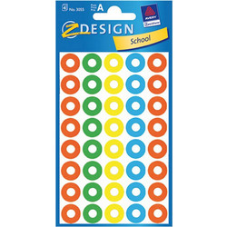 Δακτύλιοι ενίσχυσης ροδέλες πολύχρωμες Z- Design 13mm (3055)