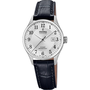 Festina Γυναικείο Ρολόι με Μαύρο Δερμάτινο Λουράκι F20009/5 Festina Γυναικείο Ρολόι με Μαύρο Δερμάτινο Λουράκι F20009/5