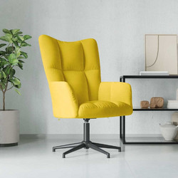 vidaXL Πολυθρόνα Relax Βελούδινη Κίτρινη 328102