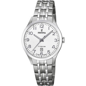 Festina Γυναικείο Ρολόι με Ασημί Μεταλλικό Μπρασελέ F20468/1