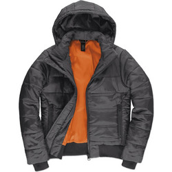 Γυναικείο Μπουφάν JW941 B&C Superhood Dark Grey/Neon Orange