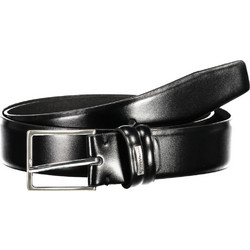 Sergio Tacchini Ανδρική Ζώνη Δερμάτινη Λεπτή Μαύρη C250220C442 BLACK