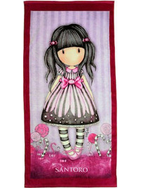 Santoro Gorjuss Sugar And Spice Παιδική Πετσέτα Θαλάσσης Ροζ 75x150cm Sa91015