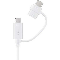 Καλώδιο Samsung USB to Micro USB & USB-C 1.5m White EP-DG930DWEGWW