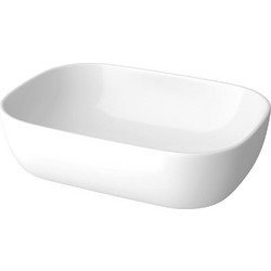 Cersanit Moduo Rectangular Επικαθήμενος Νιπτήρας Μπάνιου Πορσελάνης 50x36cm Λευκός REC503