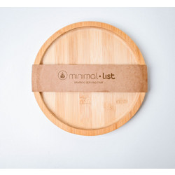 MINIMAL LIST στρογγυλός δίσκος από bamboo