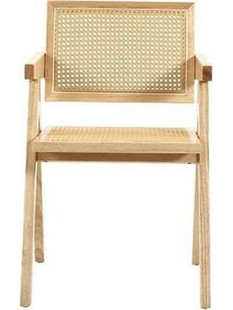 405105 ΚΑΡΕΚΛΑ ΞΥΛΙΝΗ NEXTDECO BENSON ΠΛΑΤΗ PE RATTAN 49,6X57XY805ΕΚ