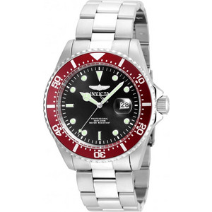 Invicta Pro Diver Ανδρικό Ρολόι με Ασημί Μεταλλικό Μπρασελέ 22020