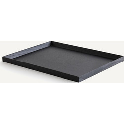 Δίσκος 45 x 35 εκ. από ξύλο δρυ βαμμένο μαύρο Μ35xΠ45cm