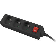 Lanberg Power strip 15m black 3xPL