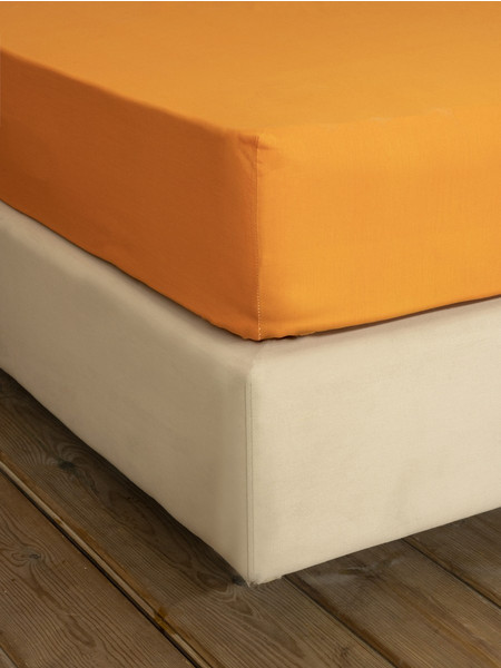 Nima Σεντόνι King Size Βαμβακερό 270x280 Unicolors Deep Orange