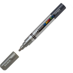 Ανεξίτηλος μαρκαδόρος Lyra Graduate Mark All 2mm Silver (L6820251)