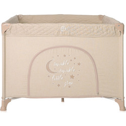 Lorelli Sunny Τετράγωνο Πάρκο με Δίχτυ Fog Beige Star