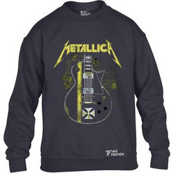 Takeposition Metallica Hetfield Iron Cross Guitar Παιδικό Φούτερ Μαύρο 810-7719-02