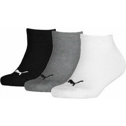 PUMA SOCKS 3P NON SHOW BLACK GREY WHITE