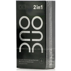 DUO 2 In 1 Ultra Thin Condoms Προφυλακτικά Λεπτά 12τμχ
