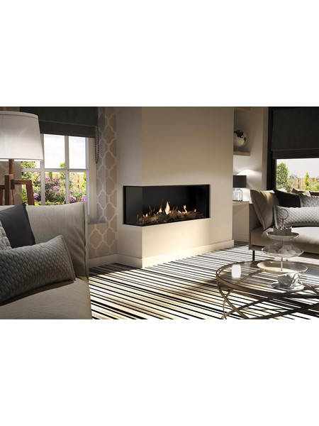 Dru Global Corner 120 BF RCE Ενεργειακό Τζάκι Αερίου με Κούτσουρα
