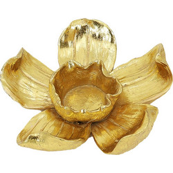 Κηροπήγιο polyresin σε σχήμα λουλούδι 14x14x4,5cm HomeGuru 25726 HE353