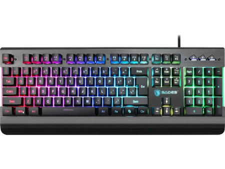Sades KB105 Gaming Πληκτρολόγιο RGB Black