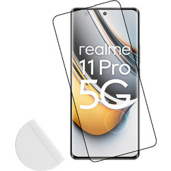 Idol 1991 3D Edge Glue Semi Curved Tempered Glass (Realme 11 Pro / 11 Pro+) Black