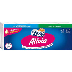 FOXY RELIEVES nasal care tissues 10 x 9 u