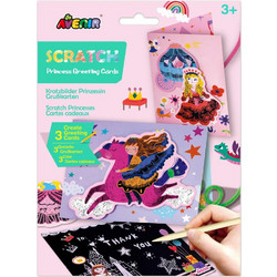 Avenir Ευχετήριες Κάρτες Scratch 4 Greeting Card Princesses