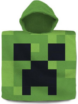 Minecraft Παιδικό Πόντσο Θαλάσσης Πράσινο 60x60cm 511545-2