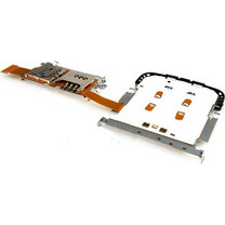 Nokia C3-02 keypad board with sim card and memory card flex