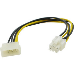 Μετατροπέας 4 Pin Molex σε 6 Pin PCI-Express 4PINMOLEXM-6PINPCIEF-8 OEM