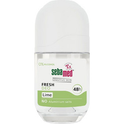 Sebamed Fresh Lime Sensitive Skin Αποσμητικό Roll On 48h Χωρίς Αλουμίνιο 50ml