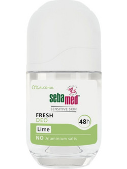 Sebamed Fresh Lime Sensitive Skin Αποσμητικό Roll On 48h Χωρίς Αλουμίνιο 50ml