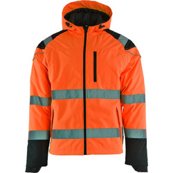 PRISMA HV ORANGE Μπουφάν softshell υψηλής ορατότητας 240 g/m