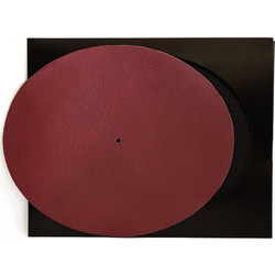 Simply Analog Turntable Slipmat Leather Premium Red