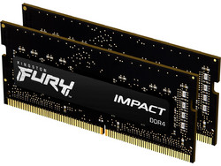 Kingston Fury Impact 32GB (2X16GB) DDR4 RAM 3200MHz C20 SoDimm Black