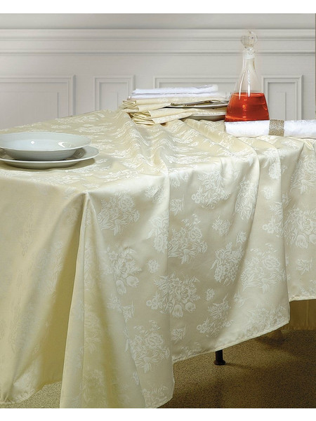 Καρέ Dining Jasmine Ecru Saten Jacquard Rythmos (90x90) 1Τεμ