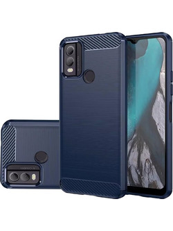 Techsuit Carbon Silicone - θήκη για Nokia C22 - Μπλε