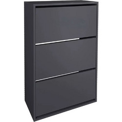 Megapap Nave Παπουτσοθήκη Ξύλινη Σταχτί Μ73.6xΠ24xΥ110cm GP041-0029,3