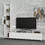 Megapap Έπιπλο Τηλεόρασης Ξύλινο Λευκό Μ160xΠ29.5xΥ160cm Tulip GP042-0046,1