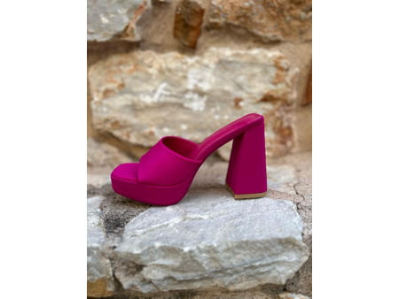 ΓΥΝΑΙΚΕΙΟ MULE LALA 1A-1753 FUSCHIA ΥΦΑΣΜΑ/ΤΕΧΝΟΔΕΡΜΑ Φούξια