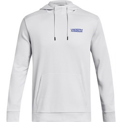 Under Armour Fleece Graphic Hoodie Ανδρικό Αθλητικό Φούτερ με Κουκούλα Λευκό 1379745-014
