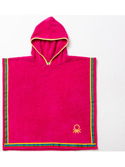 Benetton Kids Πόντσο Θαλάσσης Φούξια BE-0818