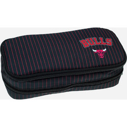 Back Me UP NBA Chicago Bulls Retro Κασετίνα με 2 Θήκες Μαύρη 338-27141