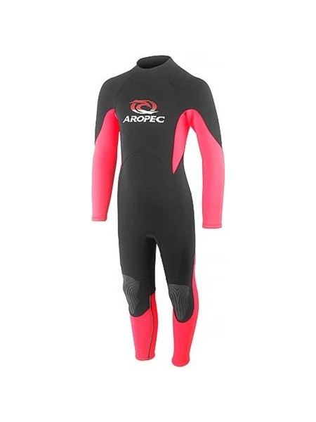 Aropec V20 Black/Pink Παιδική Ολόσωμη Στολή Κατάδυσης Neoprene για Αυτόνομη Κατάδυση 2mm