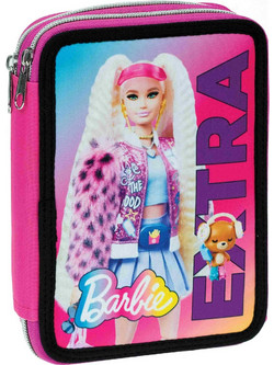 Gim Barbie Extra Κασετίνα Γεμάτη με 2 Θήκες Ροζ 349-76100